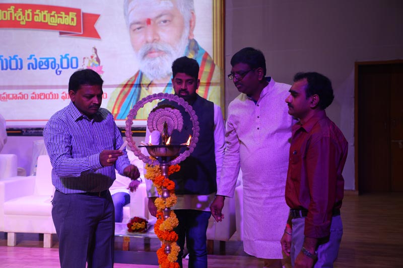 Sri Mulugu Ramalingeshwara Varaprasad Siddhanti was honoured with Jyotishyasastra Vignana Visharadha at Tummalapalli Kalakshetram, Vijayawada (152)